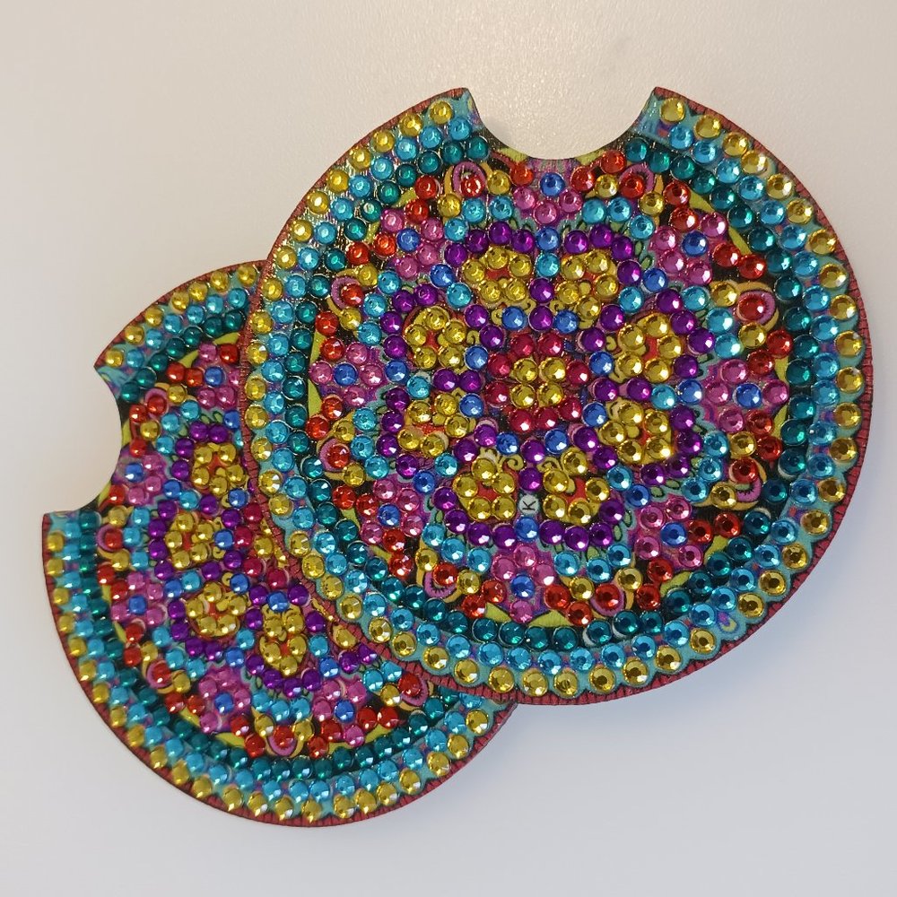 Car cup coaster daisy